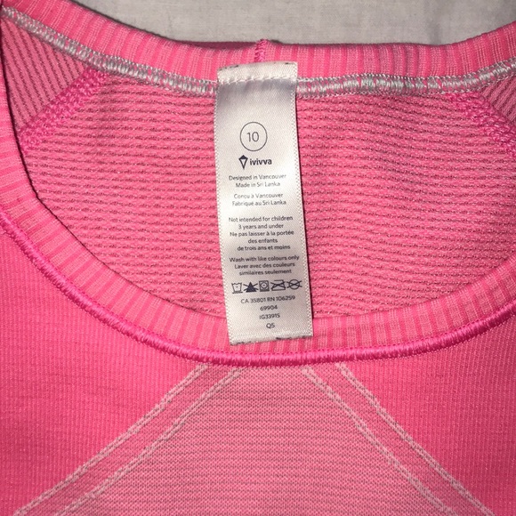 Lululemon Girls’ (Ivivva) Fly Tech Long Sleeve Tee - Picture 4 of 4